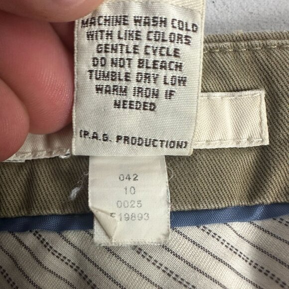 Merona Mens Size 40x32 Straight Fit Casual Chino Pants Olive Green - Picture 5 of 5